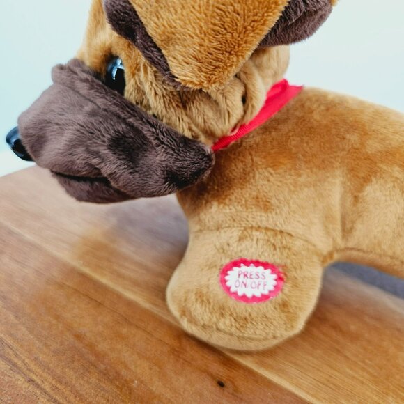 Dan Dee Animated Singing Weiner Dog Plush Valentines Day Gift Red Hot Lover Bell - Picture 5 of 10